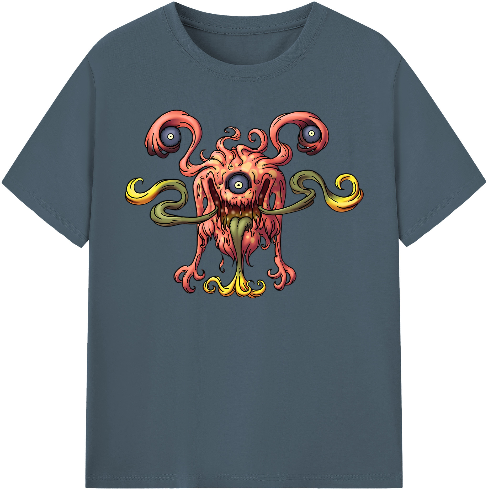 （画像用） ドラゴンクエスト Doragon Kuesuto Dragon Quest 綿100％半袖Tシャツ（フロントプリント）